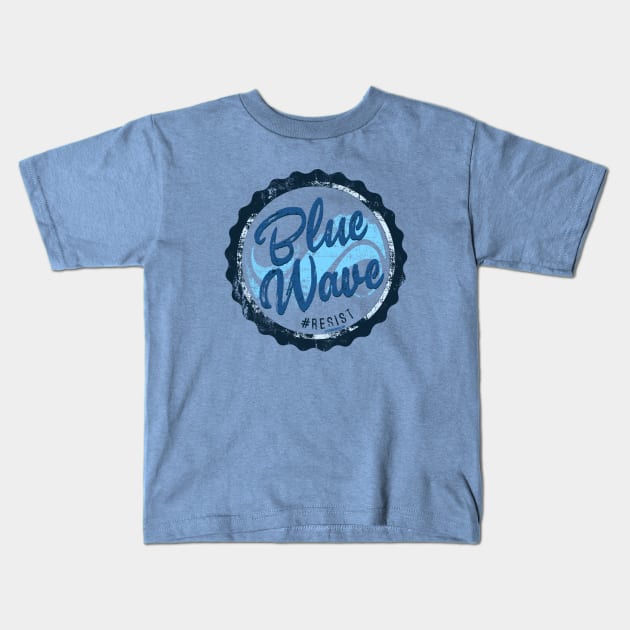 Blue Wave Kids T-Shirt by snarkshop